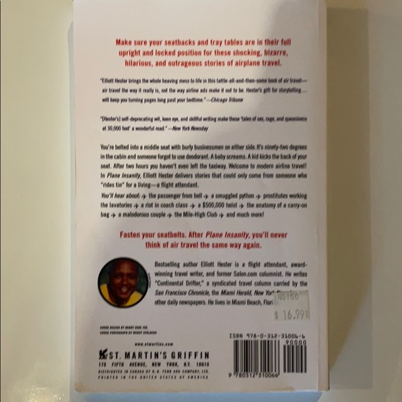 Plane Insanity Novel by Elliot Hester Book - Picture 2 of 4